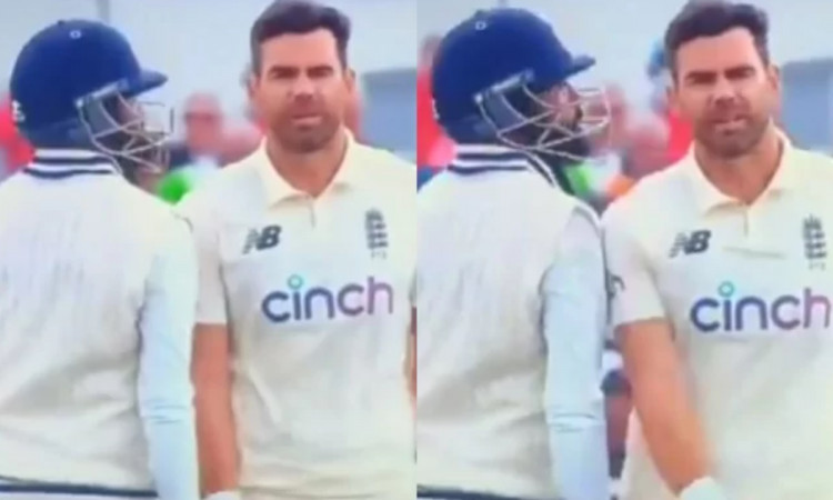 Cricket Image for VIDEO: जेम्स एंडरसन से भिड़े मोहम्मद सिराज, टकराया कंधे से कंधा 