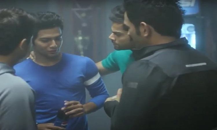 Pepsi Advertisement of Dhoni, Raina and Kohli with Unmukt Chand