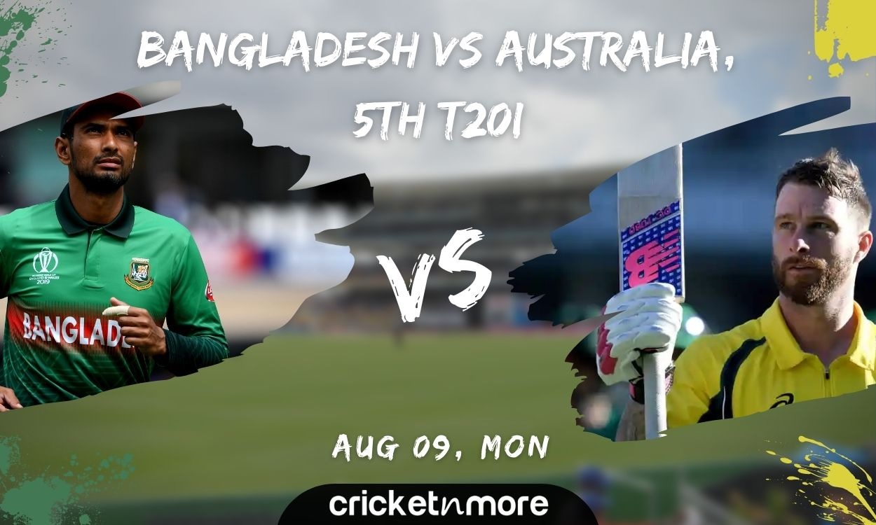 Cricket Image for Bangladesh vs Australia, 5th T20I – Cricket Match Prediction, Fantasy XI Tips & Pr