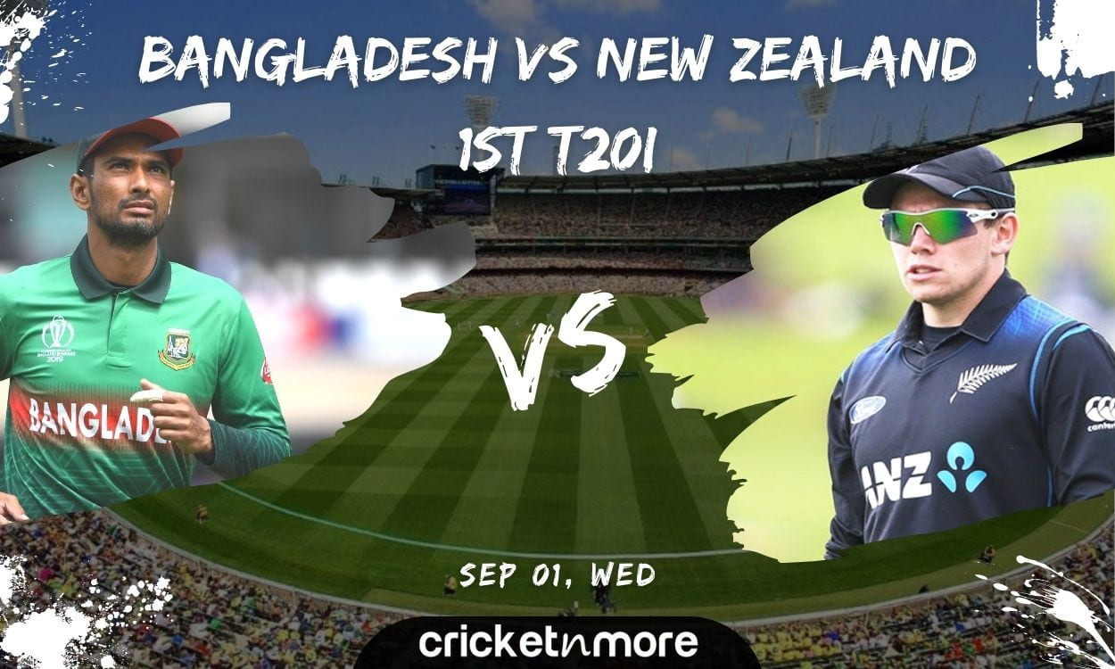Cricket Image for Bangladesh vs New Zealand, 1st T20I – Cricket Match Prediction, Fantasy XI Tips & 