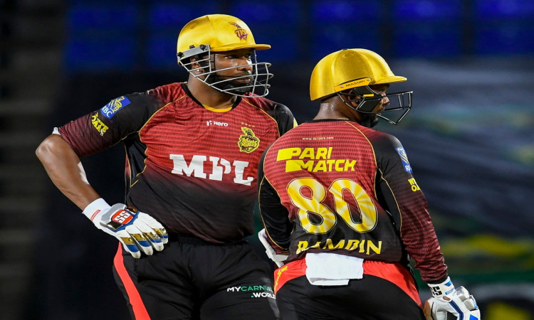 Cricket Image for CPL 2021: Pollard Leads Knight Riders To 6 Wicket Win Over Barbados Royals