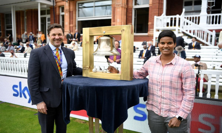 Cricket Image for Deepti Sharma Becomes The First Indian Women Cricketer To Ring The Bell At Lord's 