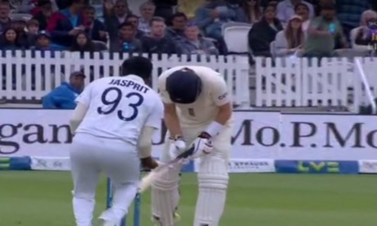 Cricket Image for VIDEO : 'जितना बड़ा विकेट, उतना बड़ा सेलिब्रेशन', रूट को आउट करने के बाद देखिए बुम