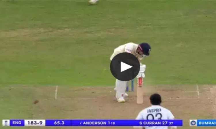 Cricket Image for VIDEO : हिल भी नहीं पाए 39 साल के एंडरसन, बुमराह की तेज़तर्रार यॉर्कर पर हुए चारों