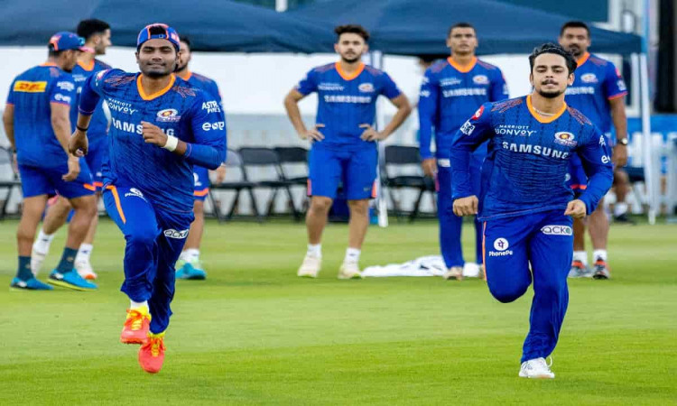 Cricket Image for  IPL 2021: क्वारंटीन पूरा कर मैदान पर उतरे मुंबई इंडियंस के खिलाड़ी, ट्रेनिंग सेशन