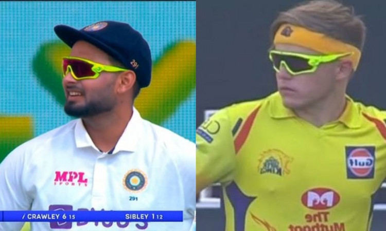 Cricket Image for पंत का चश्मा देखकर आई सैम कर्रन की याद, फैंस ने की मीम्स की बरसात