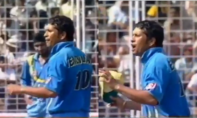 Cricket Image for VIDEO : 'कौन कहता है कि सचिन ने कभी स्लेज़िंग नहीं की', ये वीडियो देखिए खुद हो जाए