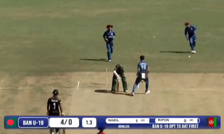 Cricket Image for Afghanistan Pacer Faisal Khan Stunning Yorker Watch Video