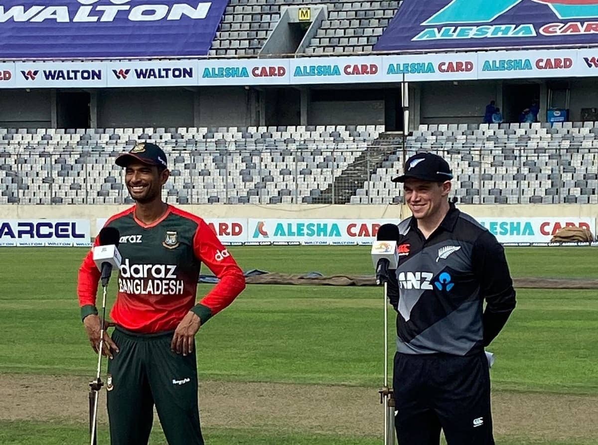 BAN vs NZ New zealand Won the toss and choose to bat first BAN vs NZ New zealand Won the toss and choose to bat first