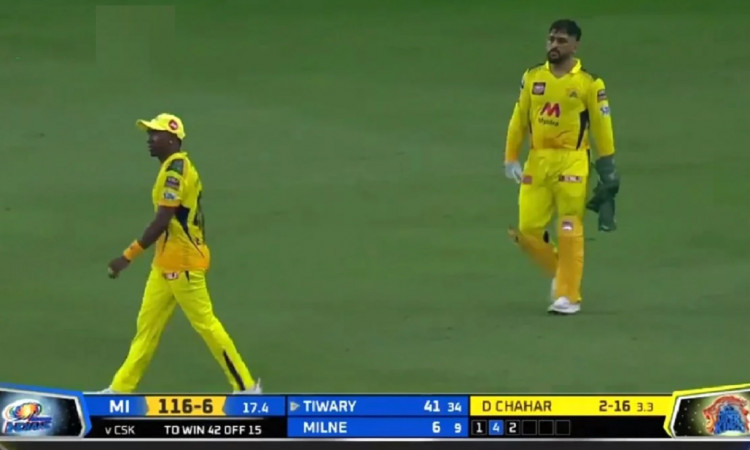 Dhoni loses his cool at Bravo after on-field confusion leads to a drop catch