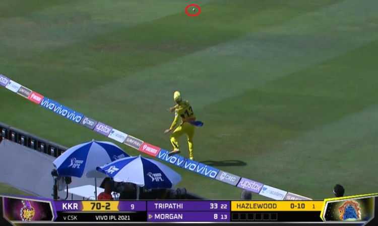 Cricket Image for Faf Du Plessis Taking The Catch Of Eoin Morgan Watch Video