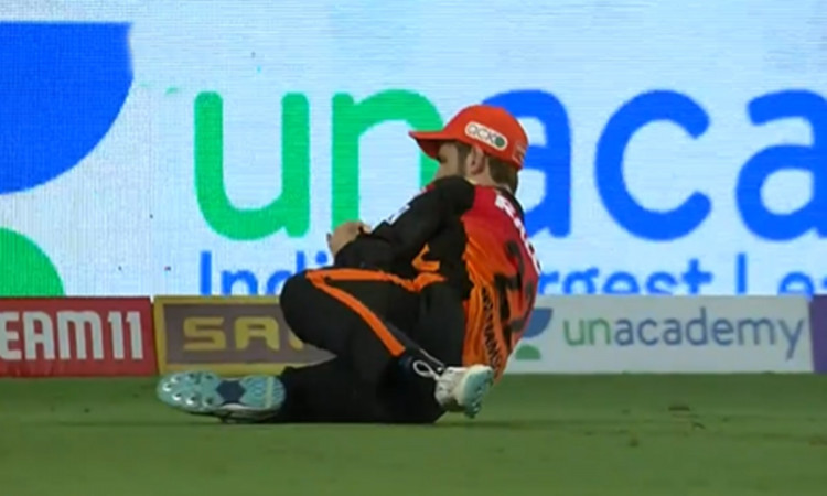 Cricket Image for Ipl 2021 Kane Williamson Takes A Stunner Watch Video