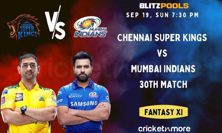 Chennai Super Kings vs Mumbai Indians, 30th IPL Match – Blitzpools Cricket Match Prediction, Fantasy
