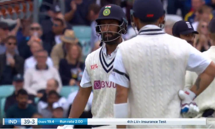 Cricket Image for Cheteshwar Pujara Has No Answer To James Anderson Outswinger