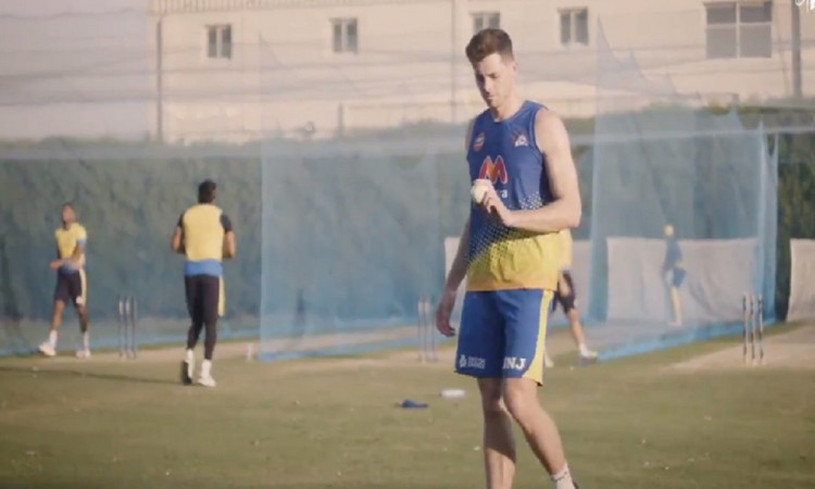 VIDEO Mitchell Santner tries his hand at bowling pace