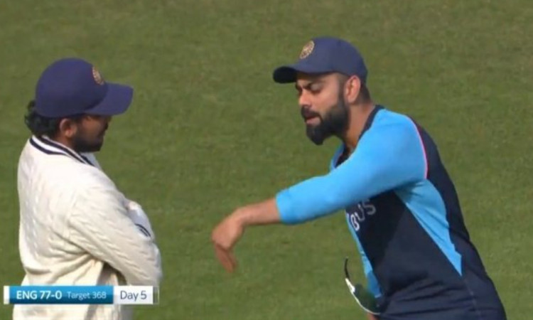 Cricket Image for Virat Kohli Having A Discussion About Batting With Prithvi Shaw