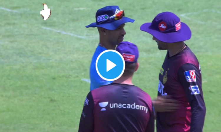 Watch Harbhajan Singh and Shikhar Dhawan meet with all fun and excitement