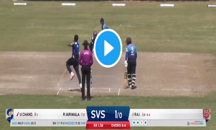 Watch Unmukt Chand scored a blistering hundred in minor cricket league