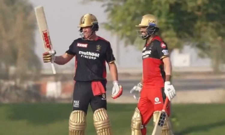 AB de Villiers smashes 46-ball 104 in intra-squad practice match as RCB warm up for UAE leg