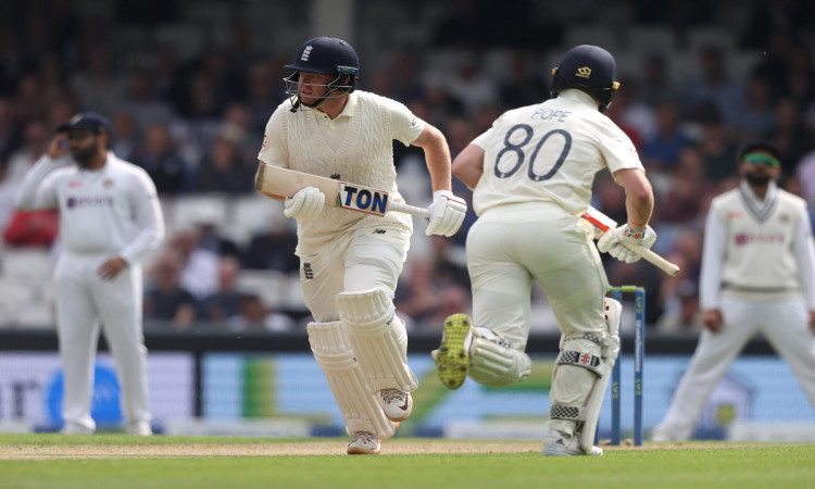 Cricket Image for ENG v IND, 4th Test: Bairstow-Pope Dig Deep After India Strike Twice In 1st Sessio