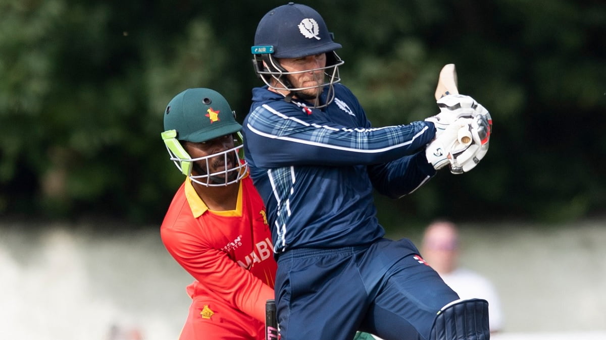 Cricket Image for Berrington's 82* And Sharif's 4 Wickets Help Scotland To Defeat Zimbabwe By 7 Runs