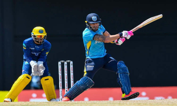 Cricket Image for CPL 2021: Du Plessis, Dawid Wiese Star In Saint Lucia's 14 Run Win Over Barbados R