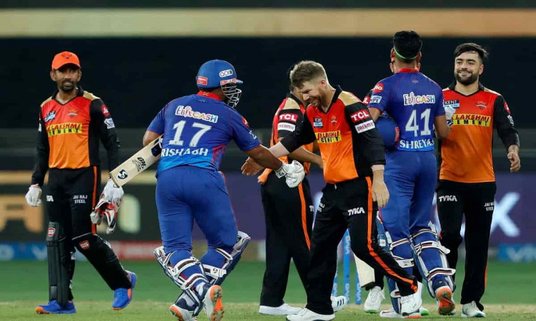 Cricket Image for IPL 2021: सनराइजर्स हैदराबाद को 8 विकेट से रौंदाकर दिल्ली कैपिटल्स पॉइंट्स टेबल मे
