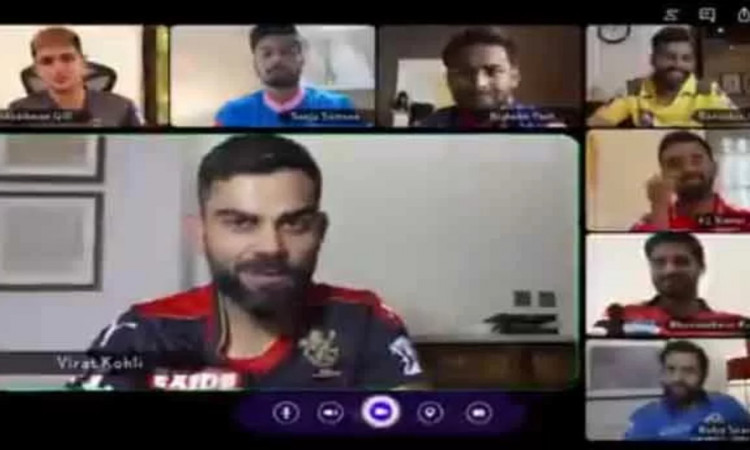 Cricket Image for VIDEO : रोहित, विराट से लेकर कई स्टार वीडियो कॉल पर जुड़े, पंत जडेजा ने भी की मस्त