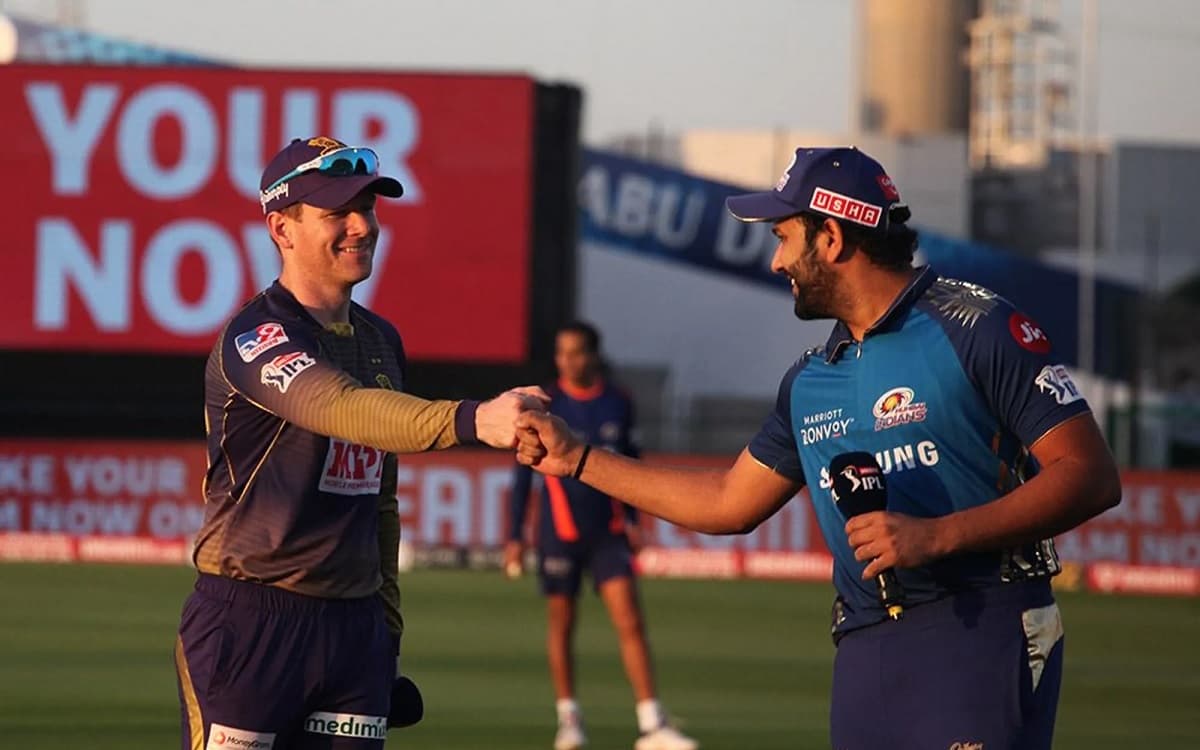Rohit Sharma & Eoin Morgan IPL 2021 34th Match: Eoin Morgan Won The Toss And Opt To Field First Against Mumbai Indians