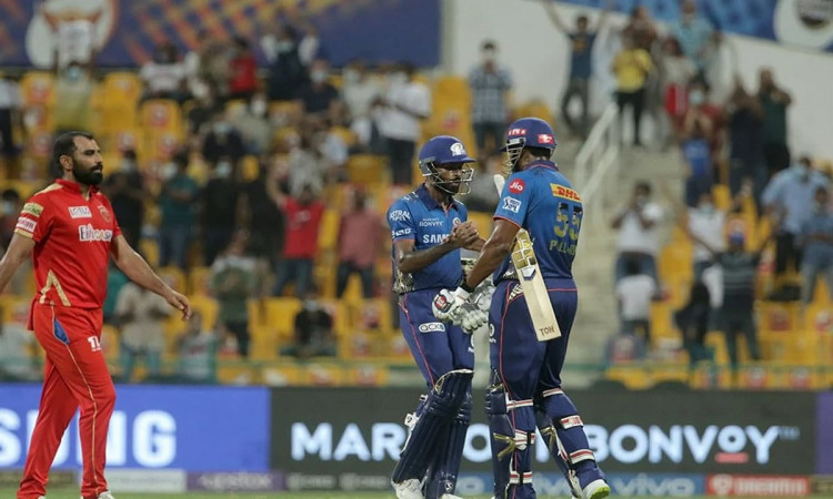 IPL 2021: Pandya, Pollard Power MI To 6 Wicket Win Against Punjab Kings