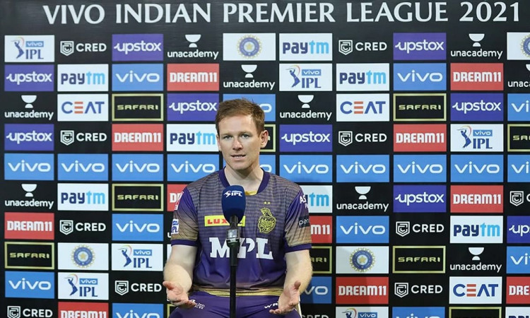 Cricket Image for KKR Captain Morgan Fined Along With The Rest Of The Team