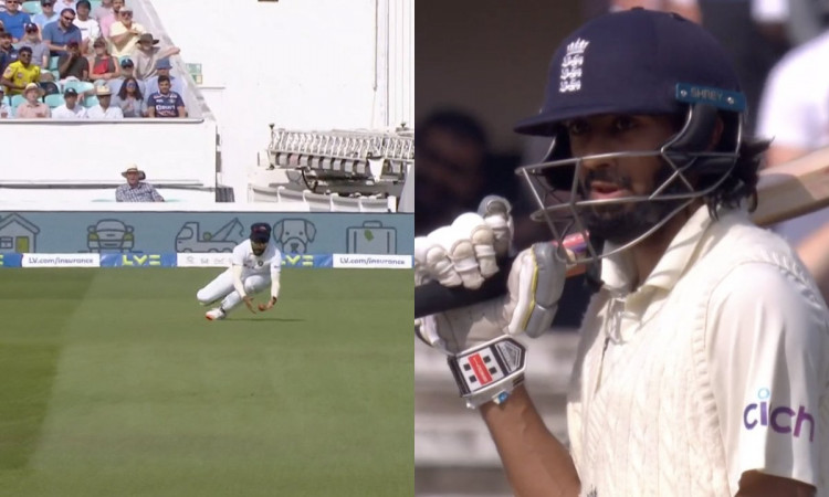 Cricket Image for VIDEO : 'सिराज ने कैच छोड़ा या मैच', जडेजा की गेंद पर मिला हमीद को जीवनदान