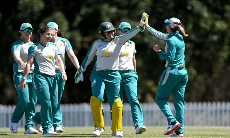 Cricket Image for Perry & Campbell Take Australia To Warm Up Win Against India