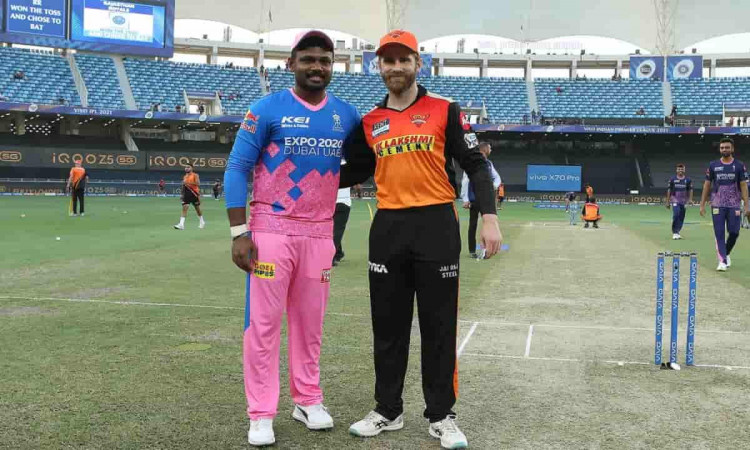 Cricket Image for IPL 2021: सनराइजर्स हैदराबाद के खिलाफ टॉस जीतकर राजस्थान ने चुनी बल्लेबाजी, प्लेइं