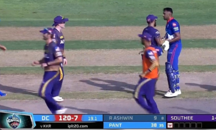 Cricket Image for VIDEO : KKR के खिलाफ अश्विन ने खोया आपा, साउदी और मोर्गन से अकेले ही भिड़े