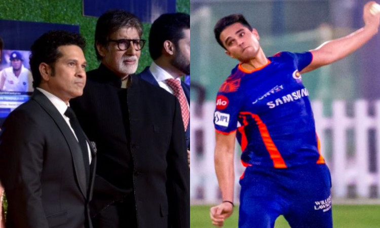 Cricket Image for Sachin Tendulkar Feel Embarrassed Infront Of Amitabh Bachchan Because Of Arjun Ten