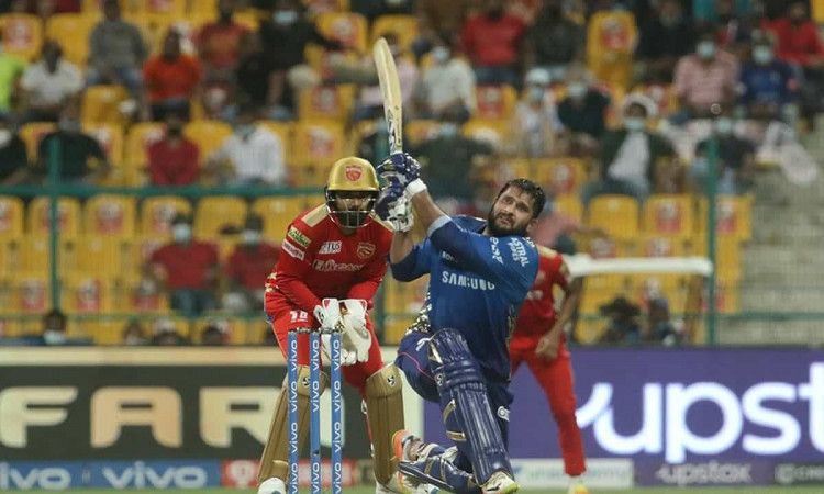 Cricket Image for  IPL 2021: सौरभ-हार्दिक की शानदार पारी ने दिलाई मुंबई इंडियंस को जीत, पंजाब किंग्स