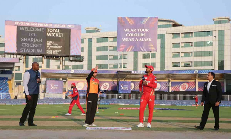 Cricket Image for IPL 2021: पंजाब किंग्स के खिलाफ टॉस जीतकर सनराइजर्स हैदराबाद ने चुनी गेंदबाजी, देख
