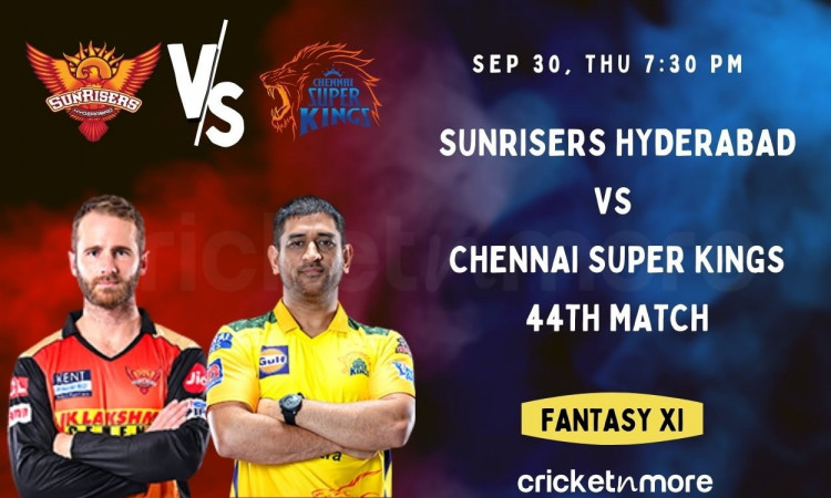 Cricket Image for Sunrisers Hyderabad vs Chennai Super Kings: 44th IPL Match Prediction, Fantasy XI 
