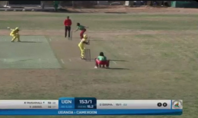 Cricket Image for VIDEO: Cameroon's Maeva Douma 'Mankads' Four Ugandan Batters
