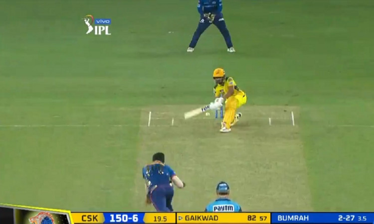 Cricket Image for VIDEO: Ruturaj Gaikwad Slog Sweeps Jasprit Bumrah For A Six 