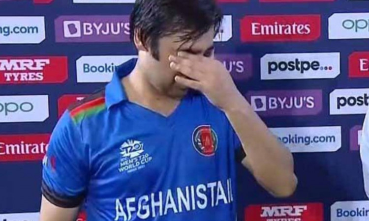 Cricket Image for Asghar Afghan Emotional Moment He Breaks Down During Mid Innings Break Watch Video