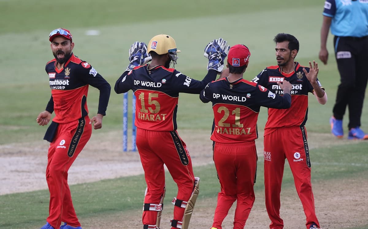 RCB win by 6 runs and are through to the IPL 2021 playoffs RCB win by 6 runs and are through to the IPL 2021 playoffs