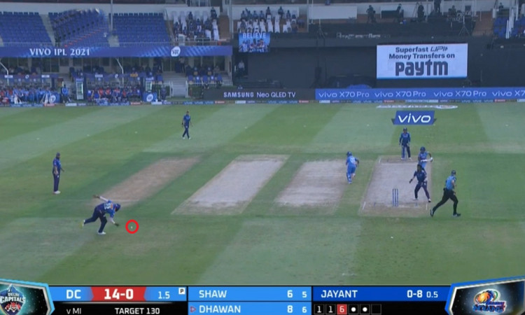 Cricket Image for Kieron Pollard Direct Hit To Dismiss Shikhar Dhawan Watch Video