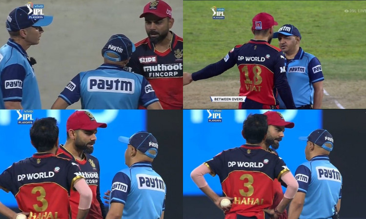 Virat Kohli had a chat with the umpire after three wrong decisions