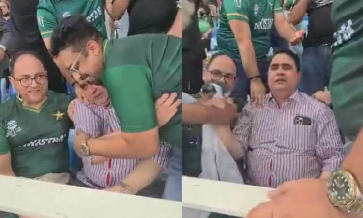 Watch T20 WC 2021 Babar Azam’s father breaks into tears after Pakistan’s historic triumph over India