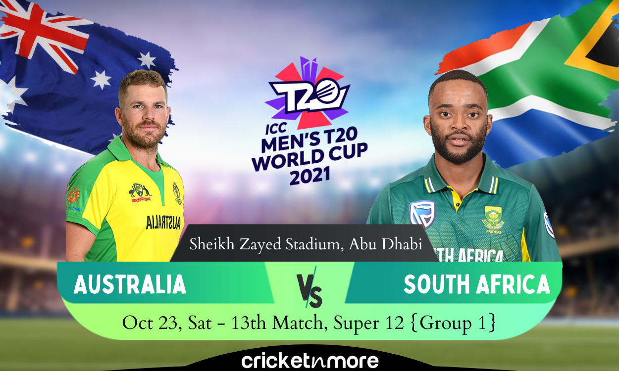 Australia vs South Africa, T20 World Cup 13th Match, T20 World Cup