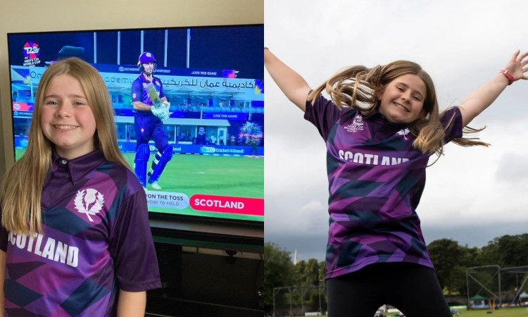 Cricket Image for T20 WC: 12 साल की बच्ची निकली मास्टरमाइंड, डिज़ाइन कर डाली स्कॉटलैंड की जर्सी