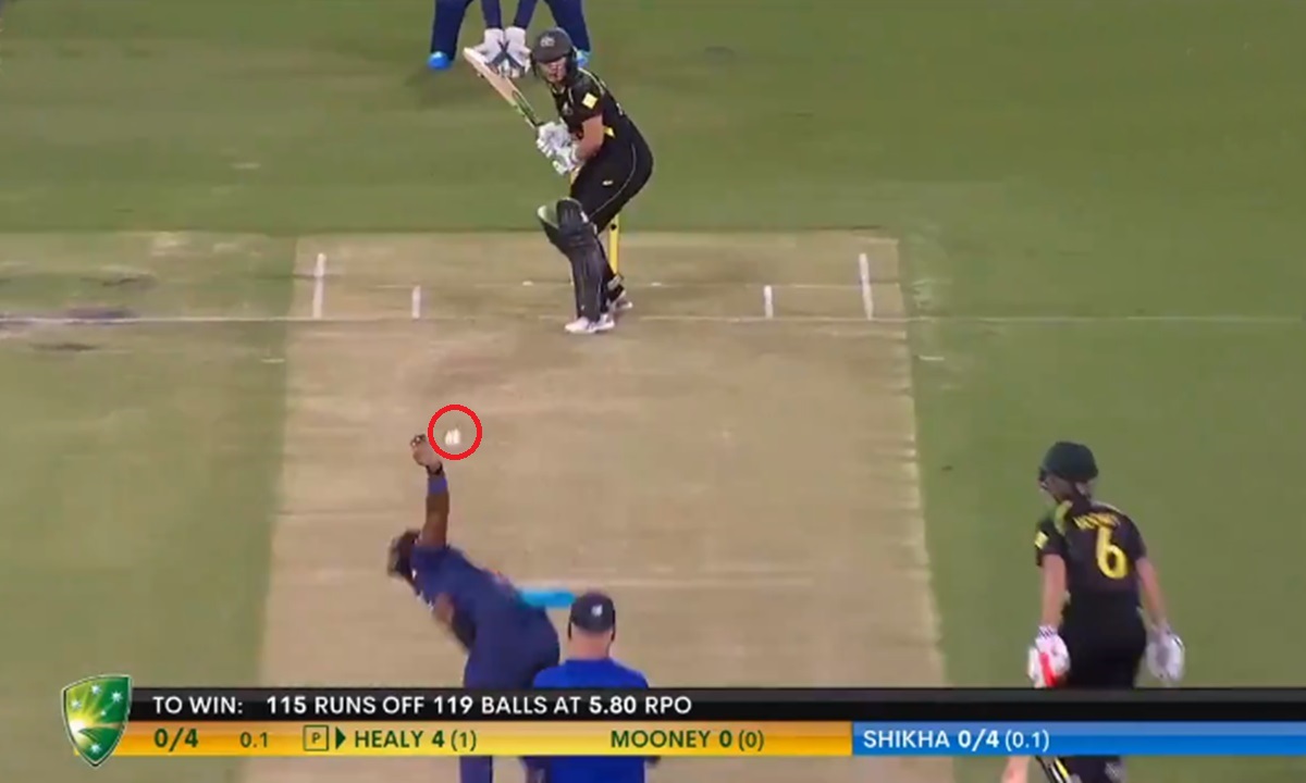 Cricket Image for Ind Vs Aus 2nd T20 Shikha Pandey Clean Bowwled Alyssa Healy Watch Video