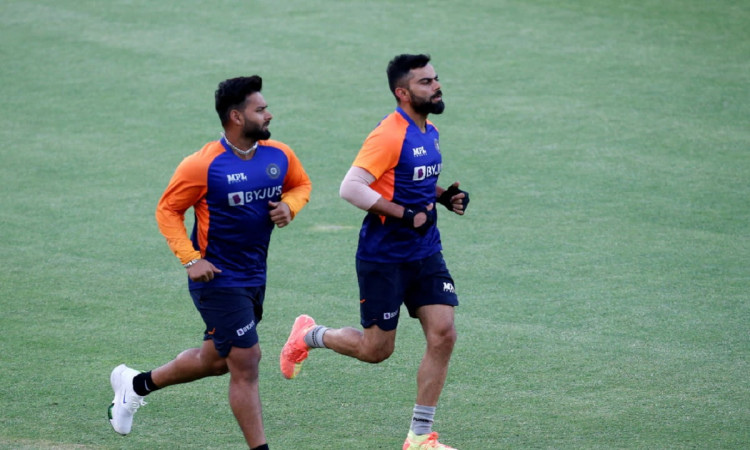 Cricket Image for VIDEO: India's Kohli-Pant Indulge In Banter Ahead Of Warm Up Match Against England